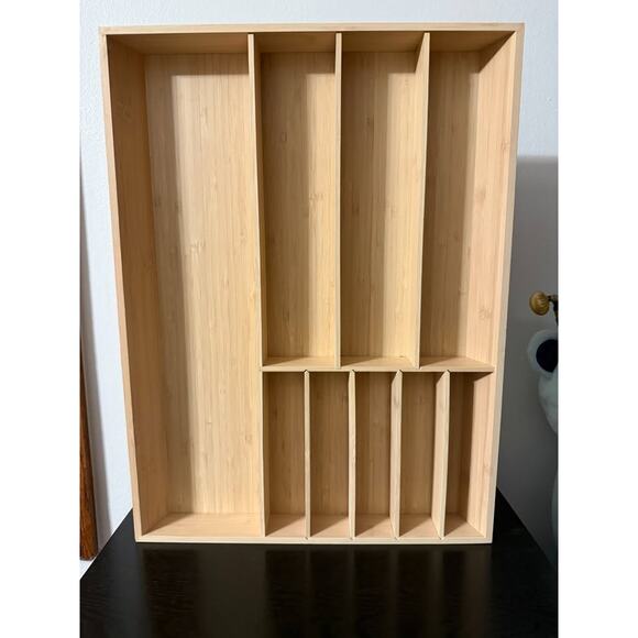 Ikea UPPDATERA Flatware Silverware Tray Organizer bamboo, 15" x 19.5" - Picture 2 of 5